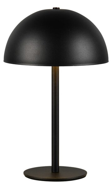 Mat crna LED stolna lampa s metalnim sjenilom (visina 21 cm) Munoz – Reality