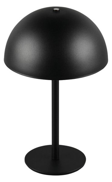 Mat crna LED stolna lampa s metalnim sjenilom (visina 21 cm) Munoz – Reality