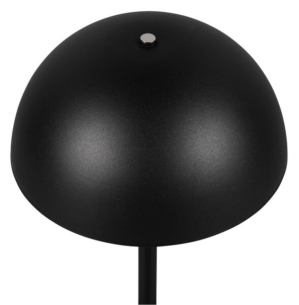 Mat crna LED stolna lampa s metalnim sjenilom (visina 21 cm) Munoz – Reality