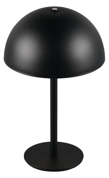 Mat crna LED stolna lampa s metalnim sjenilom (visina 21 cm) Munoz – Reality