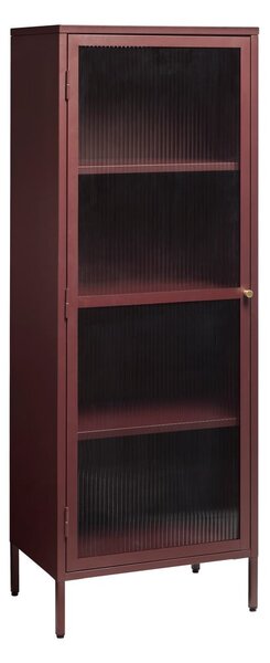Crvena metalna vitrina 58x160 cm Bronco – Unique Furniture