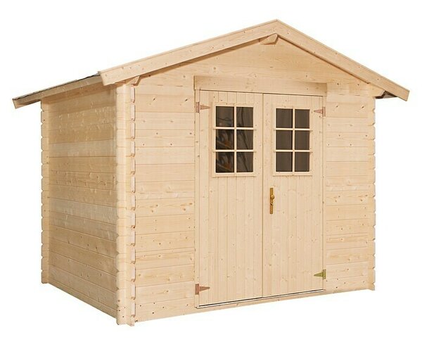 Kiehnholz Vrtna kućica Kopenhagen 1 (Vanjska dimenzija uklj. krovni prevjes (Š x D): 310 x 213 cm, Drvo, Natur)