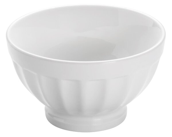 Bijela porculanska zdjela Maxwell & Williams Basic Ribbed, ø 10,5 cm