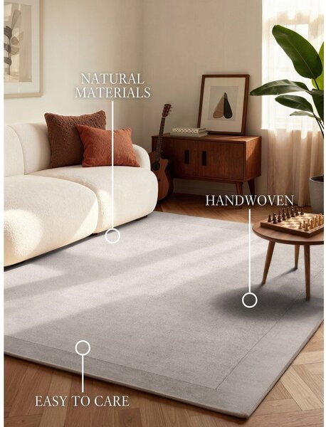 Sivi ručno rađen tepih od mješavine vune 160x230 cm Kari – Villeroy&Boch