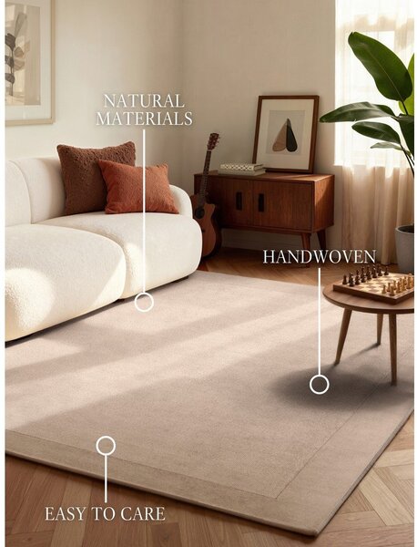 Bež ručno rađen tepih od mješavine vune 80x150 cm Kari – Villeroy&Boch