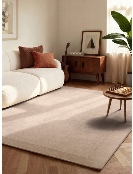Bež ručno rađen tepih od mješavine vune 80x150 cm Kari – Villeroy&Boch