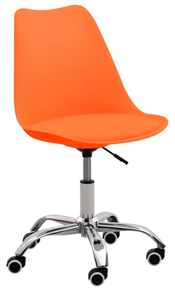 VidaXL Blagovaonska stolica od umjetne kože narančasta