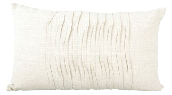 Bijeli pamučni jastuk PT LIVING Wave, 50 x 30 cm