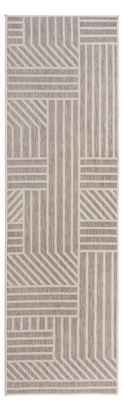 Black Friday - Bež vanjski tepih Flair Rugs Blocks, 66 x 230 cm