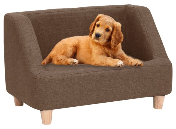 VidaXL Sofa za pse smeđa 60 x 37 x 39 cm od platna