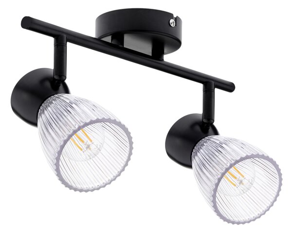 BEST BLACK stropna svjetiljka 2xE14