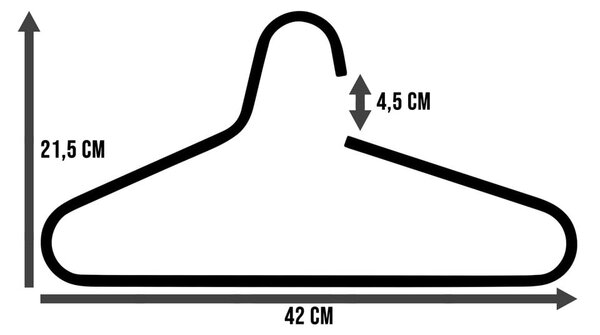 Metalne vješalice u setu 5 kom Victorie – Spinder Design