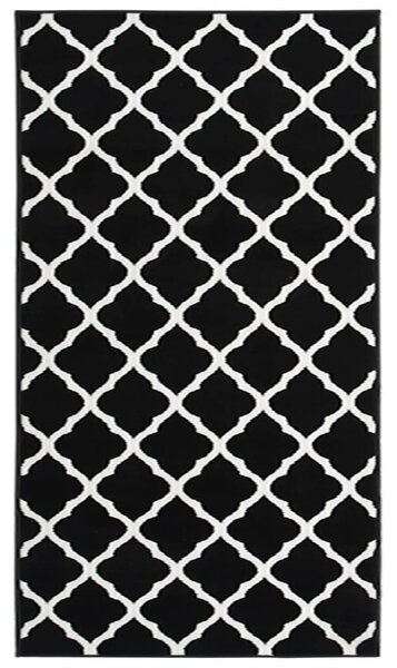 VidaXL Tepih-staza BCF crno-bijela 100 x 200 cm