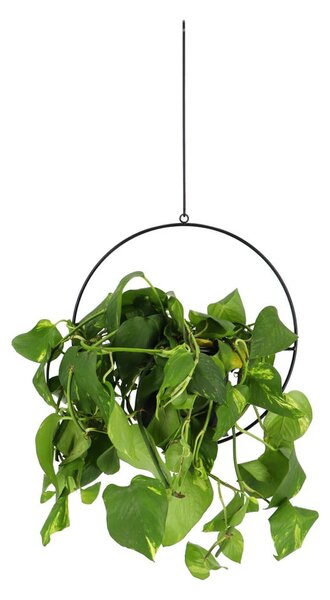 Crni viseći držač za teglu za cvijeće Esschert Design Planter