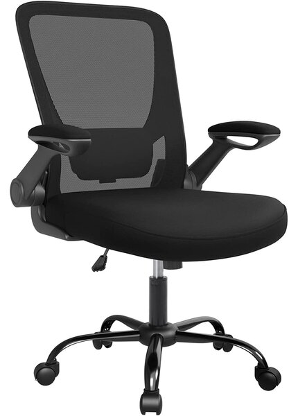 Uredska stolica sa sklopivim naslonima za ruke, ergonomska računalna stolica