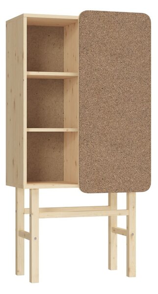 Polica za knjige od borovine s oglasnom pločom Karup Design Slide