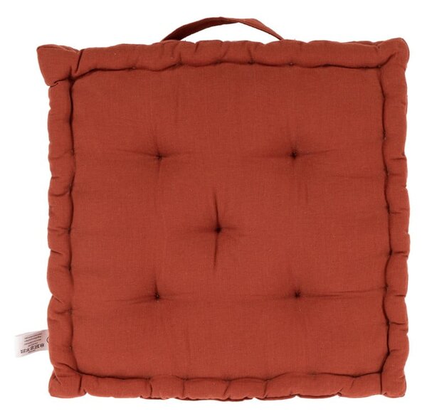 Narančasto-smeđa sjedalica Tiseco Home Studio, 40 x 40 cm