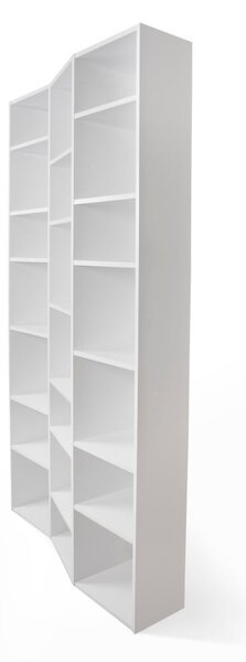 Bijela biblioteka 108x224 cm Valsa – TemaHome