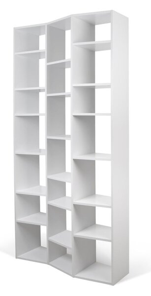 Bijela biblioteka 108x224 cm Valsa – TemaHome