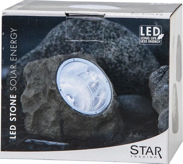 Vanjska solarna LED svjetiljka Star Trading Rocky, visina 11 cm