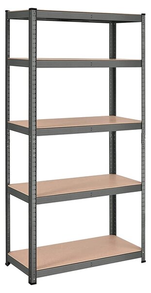 Metalni regal za odlaganje na 5 razina, 90 x 180 x 40 cm, sive boje | SONGMICS