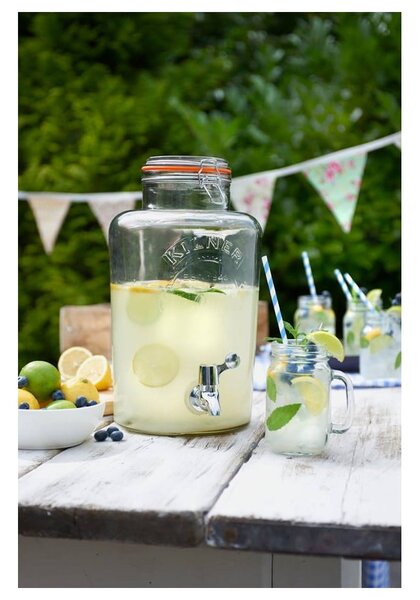 Stakleni dozator pića Kilner, 5 l