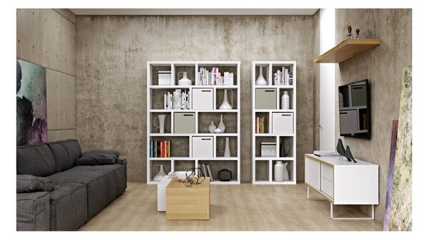 Bijela biblioteka 150x198 cm Berlin – TemaHome