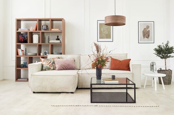 Siva biblioteka u betonskom dekoru 150x198 cm Berlin – TemaHome