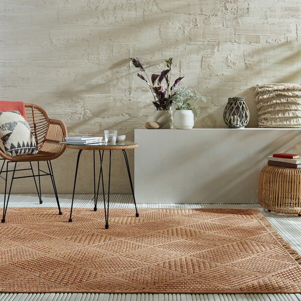 Vanjski tepih u prirodnoj boji 120x170 cm Nora Diamond – Flair Rugs