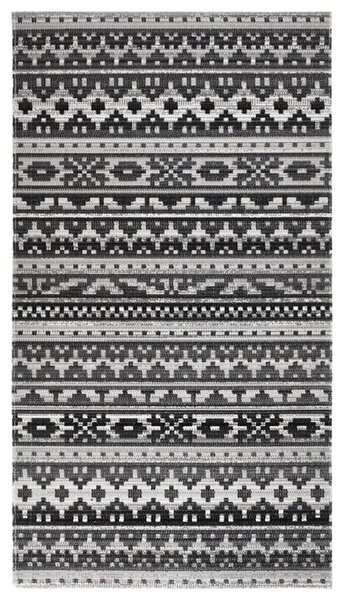 VidaXL Vanjski tepih ravno tkanje 115 x 170 cm tamnosivi