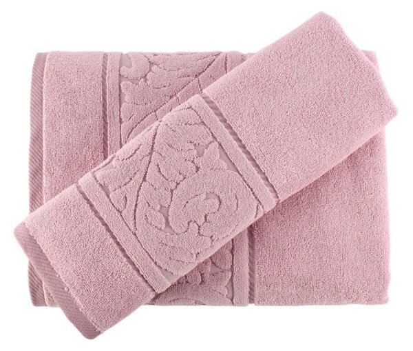 Set od 2 ružičasta ručnika Sultan