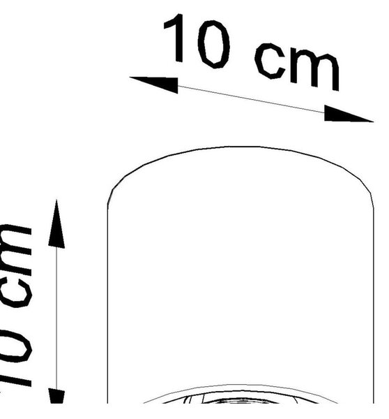 Bijela stropna lampa Sollux Roda