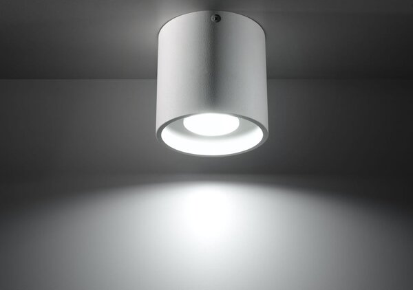 Bijela stropna lampa Sollux Roda