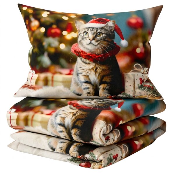 3D Pamučna posteljina HOLLY PAWS šarena + jastučnica 40x50 cm besplatno Dimenzije posteljine: 70 x 90 cm | 140 x 200 cm