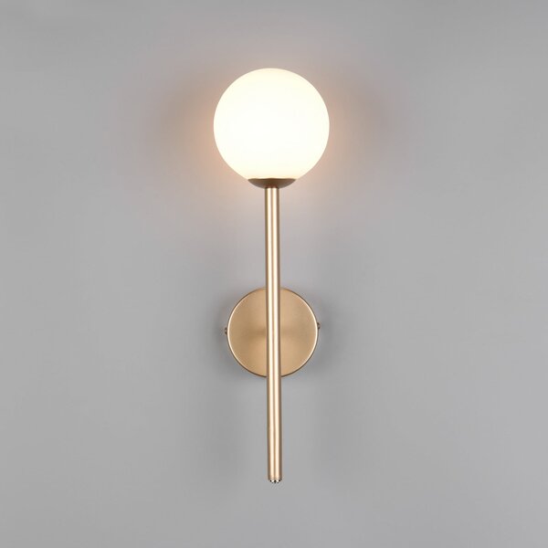 Trio Lighting Zidna svjetiljka Firano, zlatne boje, visina 42 cm, metal, Zlato / mjed, Dnevni boravak/blagovaonica, Metal