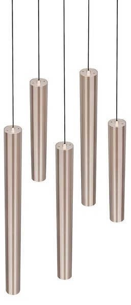 Trio Lighting Arimato LED viseća svjetiljka, Ø 35 cm, krem boje, metal, CCT, Bež, Dnevni boravak/blagovaonica, Metal