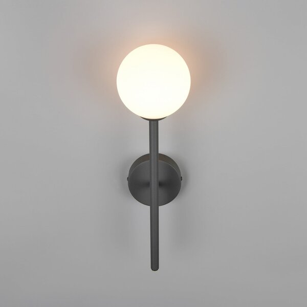 Trio Lighting Zidna svjetiljka Firano, antracit, visina 42 cm, metal, Crno, Dnevni boravak/blagovaonica, Metal