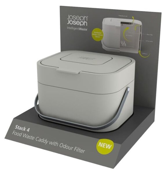 Kanta za kompostirani otpad IntelligentWaste Joseph Joseph Stack, 4 l