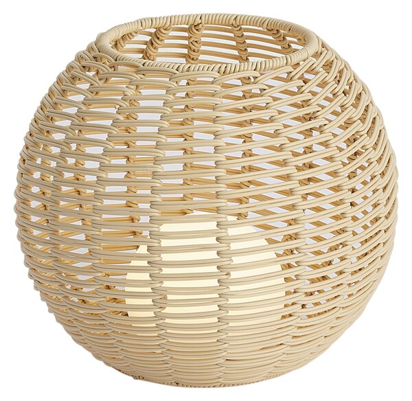 Vanjska stolna svjetiljka taupe 30 cm uklj. LED punjiva s USB-C IP44 - Oli