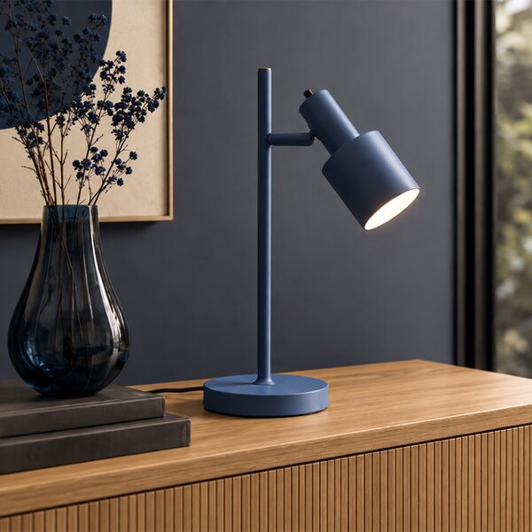 Moderna stolna lampa plava - Stijn