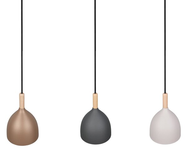 Trio Lighting Jerano viseća lampa, duljina 90 cm, višebojna, metal, 3 svjetla, prigušiva, Višebojno, Dnevni boravak/blagovaonica, Metal