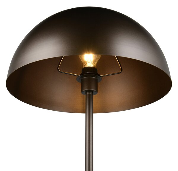 Trio Lighting Alfie podna lampa, platinaste boje, visina 130 cm, metal, E27, Metalik, Dnevni boravak/blagovaonica, Metal