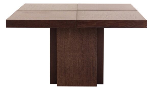 Tamnosmeđi blagovaonski stol TemaHome Dusk, 130 x 130 cm