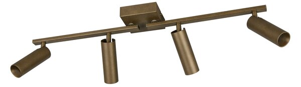 Trio Lighting Stropna svjetiljka Dara, duljina 66 cm, metal u platinastoj boji, s četiri kraka, Metalik, Dnevni boravak/blagovaonica, Metal