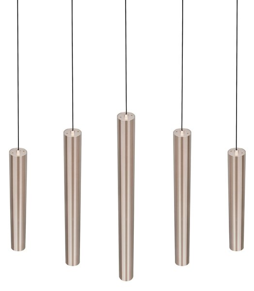 Trio Lighting LED viseća lampa Arimato, duljina 94 cm, krem boje metala CCT, Bež, Dnevni boravak/blagovaonica, Metal