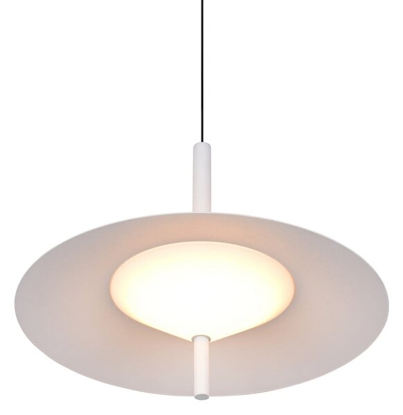 Trio Lighting LED viseća svjetiljka Amalo, mat bijela, Ø 30 cm, metal, CCT, prigušiva, Bijela, Dnevni boravak/blagovaonica, Metal