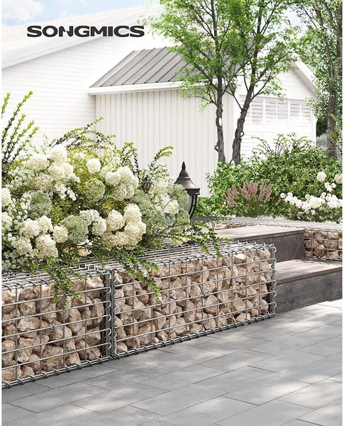 Gabionska košara, metalni gabionski kavez 100 x 30 x 30 cm