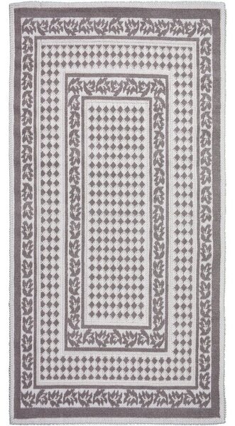 Sivo-bež pamučni tepih Vitaus Olvia, 60 x 90 cm