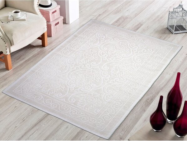 Krem pamučni tepih Vitaus Osmanli 60 x 90 cm