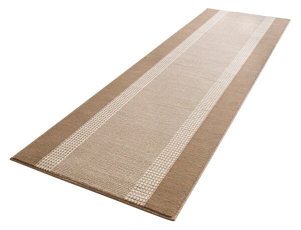 Bež-smeđa staza Hanse Home Basic, 80 x 300 cm